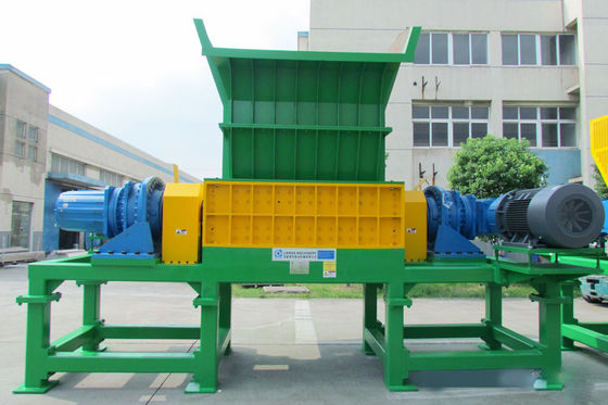 PLC Control Double Shaft Shredder สำหรับการรีไซเคิลพลาสติก