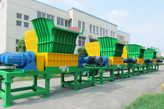 PLC Control Double Shaft Shredder สำหรับการรีไซเคิลพลาสติก
