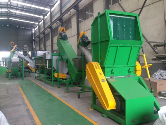300kg / h, 500kg / h, 1000kg / h ขวด HDPE บดและเครื่องซักผ้า