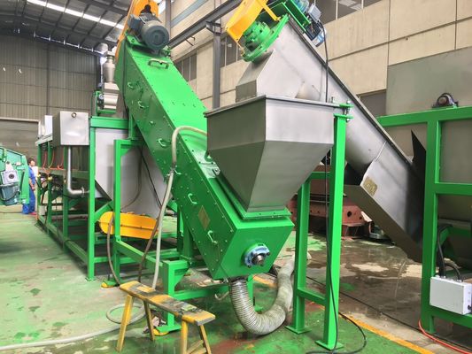 300kg / h, 500kg / h, 1000kg / h ขวด HDPE บดและเครื่องซักผ้า