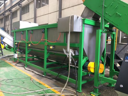 300kg / h, 500kg / h, 1000kg / h ขวด HDPE บดและเครื่องซักผ้า