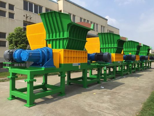 38 ใบมีด 18.5kw เครื่องทำลายถังพลาสติก, เครื่องหั่นเพลาคู่เสียงรบกวนต่ำ