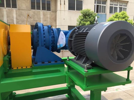 74 Blade Two Shaft Shredder, CE เครื่องหั่นกลองพลาสติก