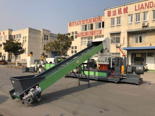 PE PP Granules Making Machine, 198mm Plastic Pelletizing Machine
