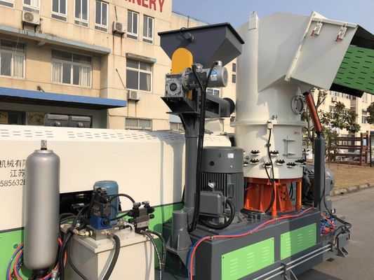 PE PP Granules Making Machine, 198mm Plastic Pelletizing Machine