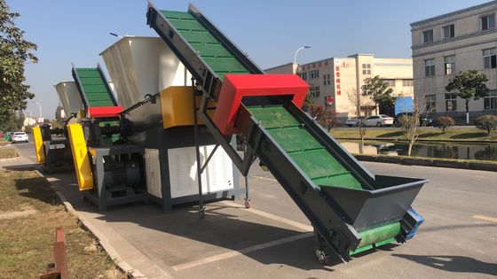 45kw 4pcs ใบมีดคงที่เครื่องหั่นพลาสติกไฟเบอร์